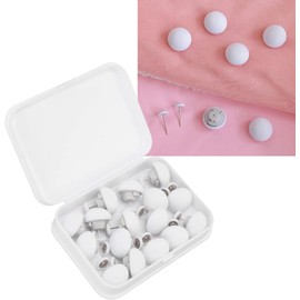 16 Pcs Duvet Clips, Duvet Pins – Reusable Fixing Buckles for Securing Bed Sheets, Duvet Covers, Cushions, and Curtains, Comes with Box（ White）