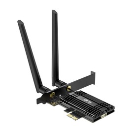 Tarjeta de red WiFi 7 8774 Mbps QFly PCIe WiFi tarjeta con Bluetooth 5.4, chipset 802.11 BE200, Tri-Bandas (6GHz/5GHz/2.4GHz) adaptador de red inalámbrico para PC, compatible con Windows 11/10 (64