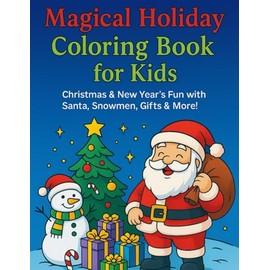 Magical Holiday Coloring Book for Kids: Christmas & New Year’s Fun with Santa, Snowmen, Gifts & More!