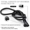 BEIYI Matte Black Handheld Shower with Slide Bar Square Handheld