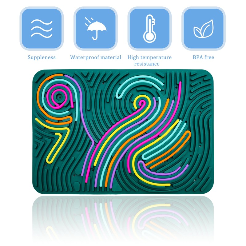 Sensorik Activity Board Silikon, 30x20cm Sensorik Activity Board, Montessori Spielzeug