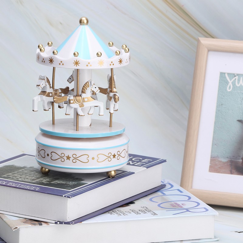 Merry GO Round Music Box Carousel Gift Christmas Wedding Birthday