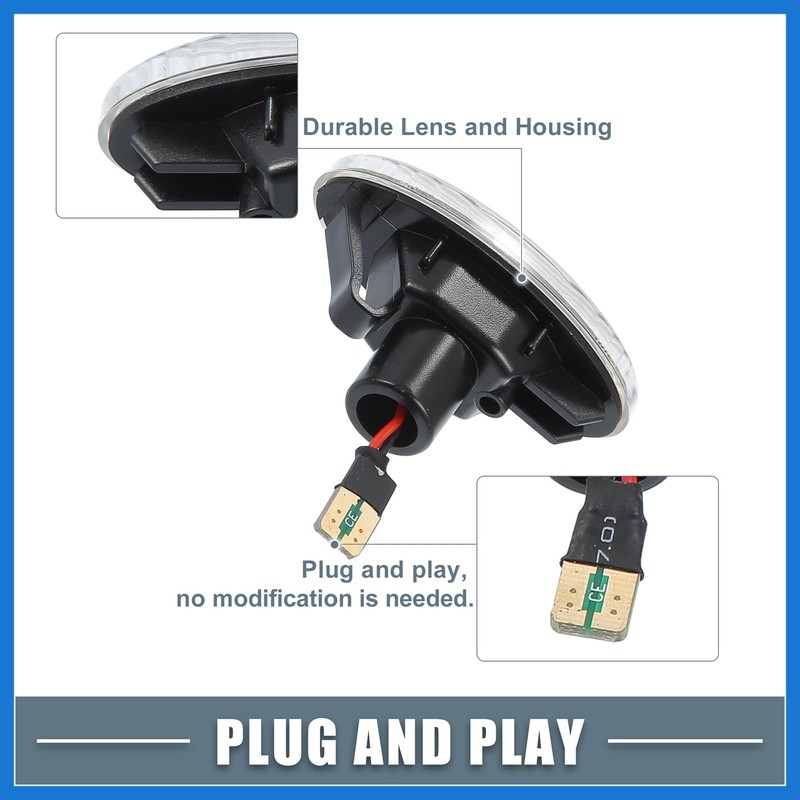 VekAuto LED Side Marker Repeater Indicator Turn Signal Light GJ6A-51-120E