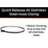 Pro Tie 33710 Quick Release All Stainless Hose Clamp, 2"