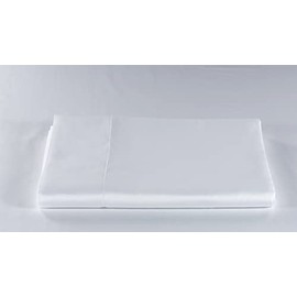 LENZUOLISSIMI - Single Bed Sheet in Satin Cotton 300 Thread Count 180 x 290 cm Made in Italy -White