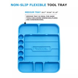 Recoil STT-M Silicone Non-Slip Flexible Tool Tray, Heat and Oil Resistant