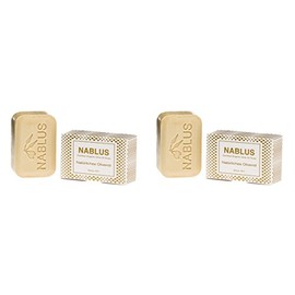 Set of 2 Nablus Type: Olive Oil Soap – Handmade and Palmölfrei, 2 x 100 g