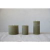 Creative Co-Op Unscented Pleated Pillar Candle