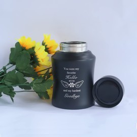 6 Inches Pet Urn for Ashes, Dog Urn for Ashes Cat Urn Memorial Urn for Dogs or Cats Paw Print Keepsake Urn for Pet Laser Engraving with Meaningful Words-You are My fovorite