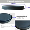Lobolighting Black Round Decorative Serving Tray, Black Decorative Tray for
