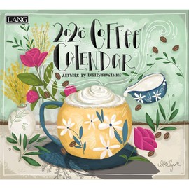 Lang Companies, Coffee 2026 Wall Calendar by LoriLynn Simms, 13.4'' X 12'', 12-Month Calendar with Stapled Binding