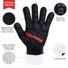 BBQ Cooking Heat Resistant Gloves, 1472°F(800ºC) Extreme Heat Resistant Grilling