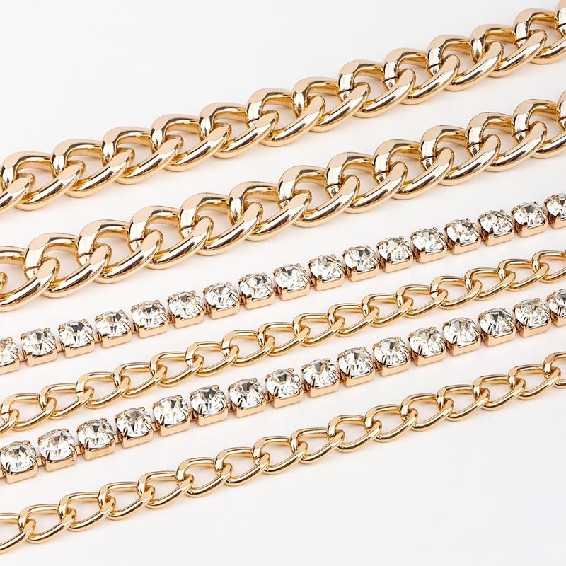 CHIC DIARY Chain Belt for Women Metal Gold Waist Chain