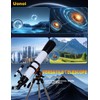Uonol Telescope for Adults High Powered 90mm Aperture 800mm(32X-240X),Refractor Telescopes
