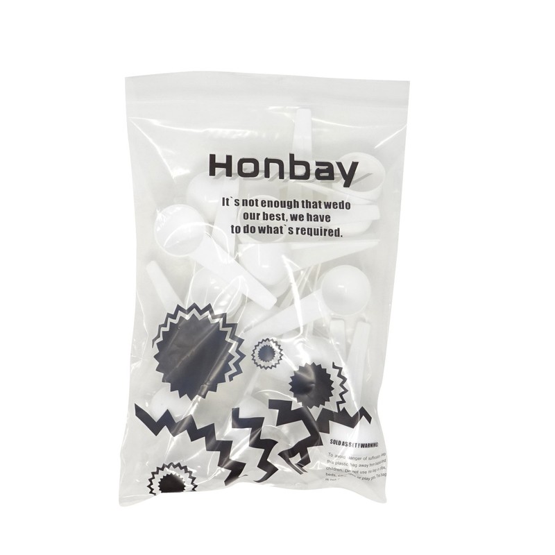 Honbay 20PCS 10ml 5g White Plastic Measuring Spoons Coffee Sugar