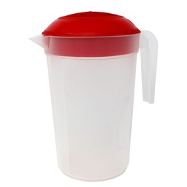 Tribello LARGE 1.3 Gallon Water Pitcher, Plastic Juice Pitcher With Lid - Dishwasher Safe, BPA Free, Colors May Vary (1.3 Gallon)