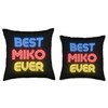 Best Miko Ever - Funny Miko Name Miko Throw Pillow