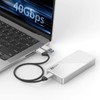 SAN ZANG M.2 NVMe SSD External Case, Supports USB4/Thunderbolt 4,