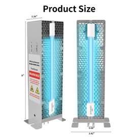 Air Scrubber Advanced Photocatalytic Oxidation (PCO) 9 Inch Replacement Cell and Üν Bulb, Ozone Free Suitable for ActivTek InDuct 2000, A1013A, A1013C, A1013P, A1013Q, A1013U, 1 Pack