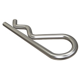 6mm R Clip Single Type AN 75 Retaining Pin Spring Clips Zinc Plated Steel R-Pin (Pack of 2)