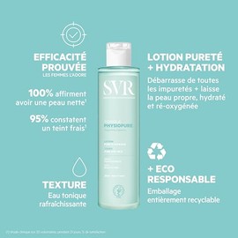 SVR Physiopure Tónico Facial Limpiador Desmaquillante, 200 ml