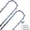2PC 14 inch Saw Chains for Echo CS-310-14 CS-303T-14 14