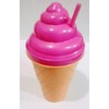JUS JF-Jumbo Ice Cream Cone Shaped Plastic Cup,48 oz.Pink &