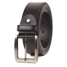 LABMGW Mens Leather Belt Big and Tall 52 & 54 Inch Black