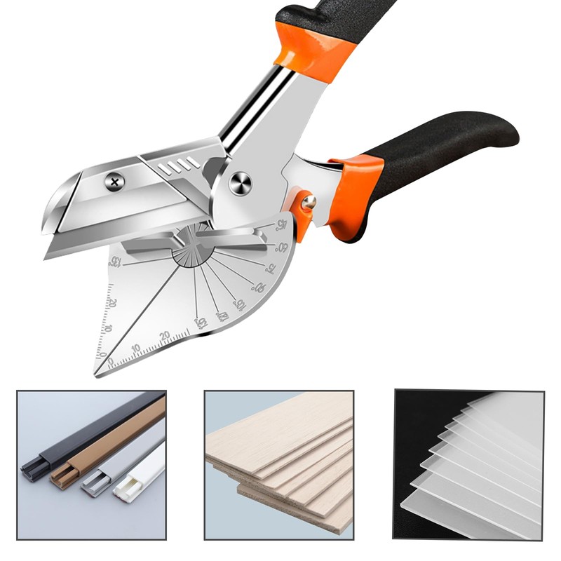 Yilceemy Multifunctional Angle Mitre Scissors, Quarter Round Cutting Tool, Mitre