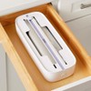 Drawer Food Wrap Dispenser, Foil, Plastic and Wax Paper Organizer