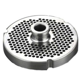 #52 Meat Grinder Plates with Hubs - Cozzini Cutlery Imports - Choose Your Size (3/16 in. - 5mm - Medium Bruger Grind)