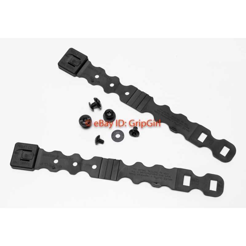 Black V2 Malice Clips & Mounting Hardware Kydex Holster Battle