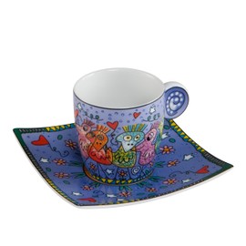 Goebel Artis Orbis – Pop Art – BEAUTIFUL BIRDS 10.50 X 10.50 X 6: 50 cm, stained