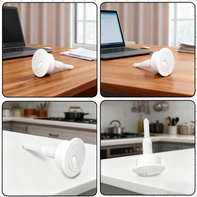 HAFRILY Toilet Flush Button Adjustable Toilet Push Button Flush Replacement,