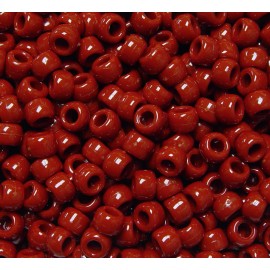 Jolly Store Crafts Rust brown 9x6mm Pony Beads made in USA 500pc