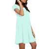Necooer Women Short Sleeve Loose Mini Dress Casual Summer Dresses