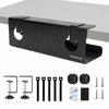 Under Desk Cable Management Tray No Drill, 17" Cable Organizer