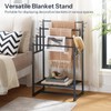 HOOBRO 4-Tier Free Standing Towel Rack for Bathroom, Blanket Rack