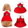 Dog Costumes Christmas Uieamsio Pet Christmas Costume Cat Dog Christmas Costume Christmas Costumes for Pets for Winter Spring Christmas Dog Clothing Red S (L)