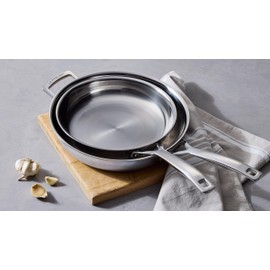 Le Creuset Stainless Steel Classic 3-Ply Fry Pan, 12"