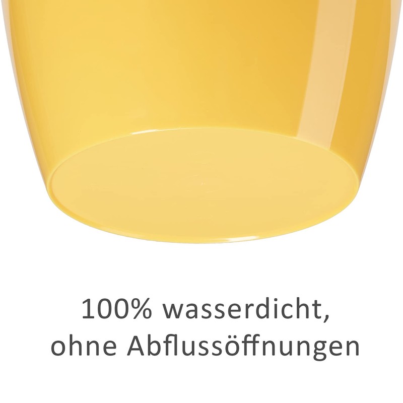 Tymar Pack of 2 Round Shape Planter (Yellow, Diameter 16