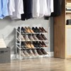 SunnyPoint Expandable & Stackable 2-Tier Shoe Rack – Adjustable Shoe