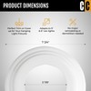 The Can Converter Off-White Paintable Plastic Goof Ring for Ceilings