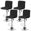 BORDEAG Bar Stool Slipcovers with Backrest Cover, Set of 4,