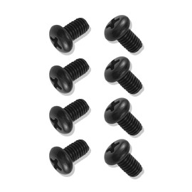 Zufoty 8PCS Black License Plate Screws, License Plate Frame Screws, M5-0.8X8mm Stainless Steel Car Plate Screw, Car License Plate Bolts Compatible with Model 3 Y (M5*8)