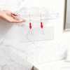 Goklmn 2 Pack Acrylic Shower Caddy No Drilling Adhesive Shower