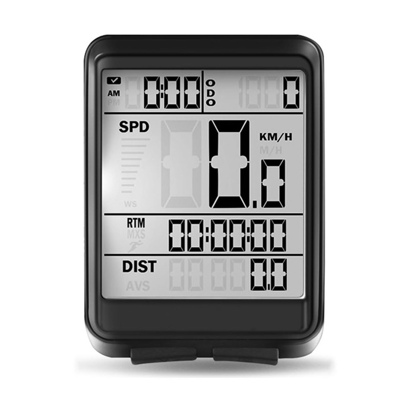 Hsthe Sea Wireless Waterproof Bicycle Computer with LCD Display -