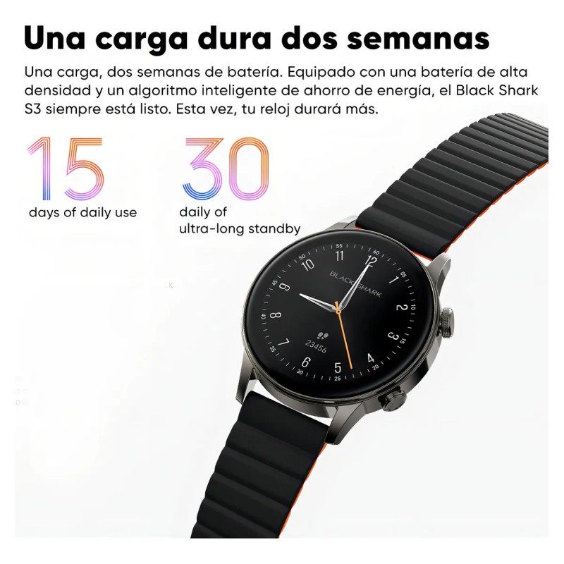 Reloj Inteligente Black Shark S3 1.43 pulgadas Amoled Correa De