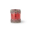 K&K Interiors 4.5 Inch Red Mercury Glass Holder