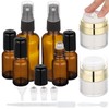 Segbeauty 4pcs 0.34oz Glass Roller Bottles for Essential Oils 10ml,